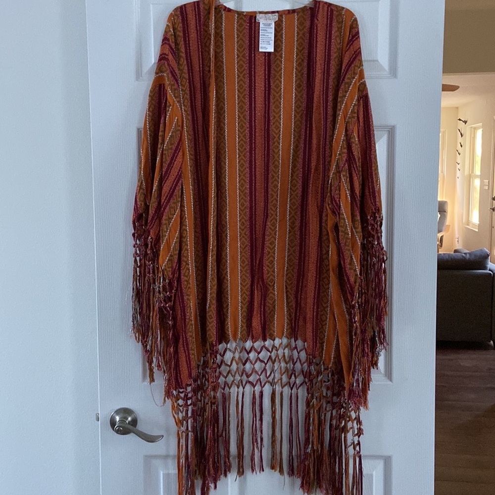 Free People fringe kimono